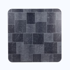 Shelter Type 2 UL1618 Gray Slate Tile Stove Board 36-in. x 36-in.