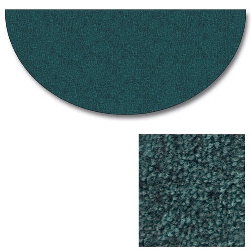 Polyester Half Round Green Rugs
