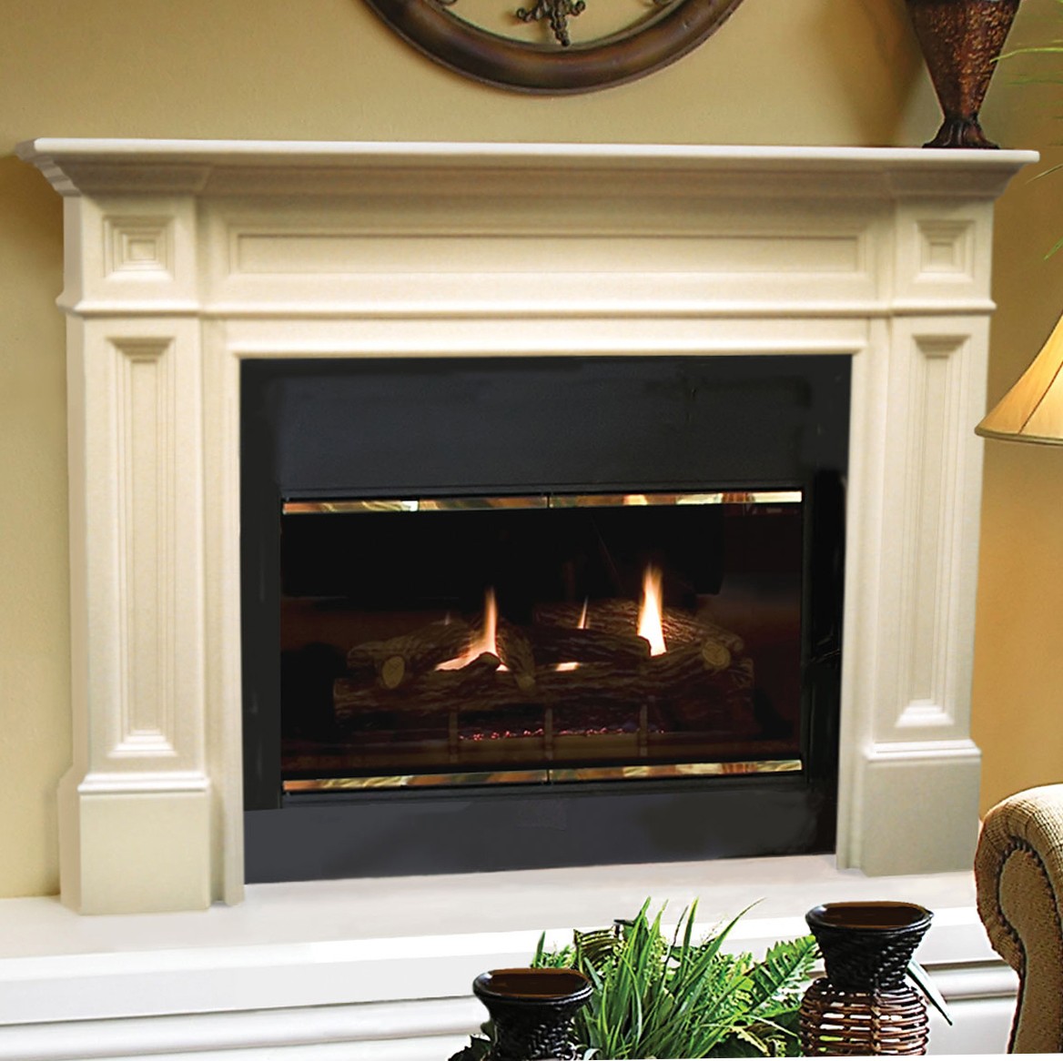 The Classique Fireplace Mantel Unfinished