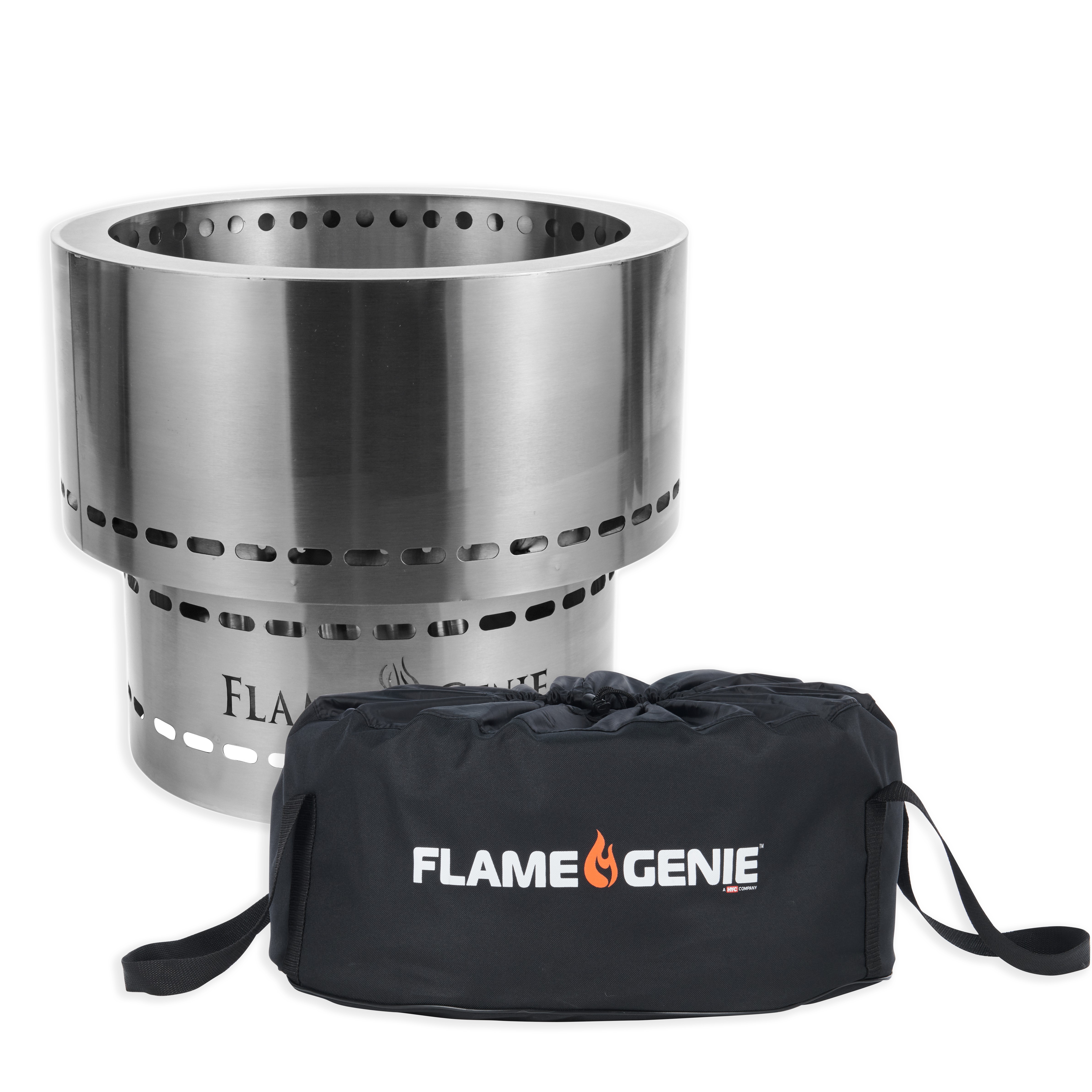 Flame Genie Inferno® Pellet Fire Pit, Stainless Steel