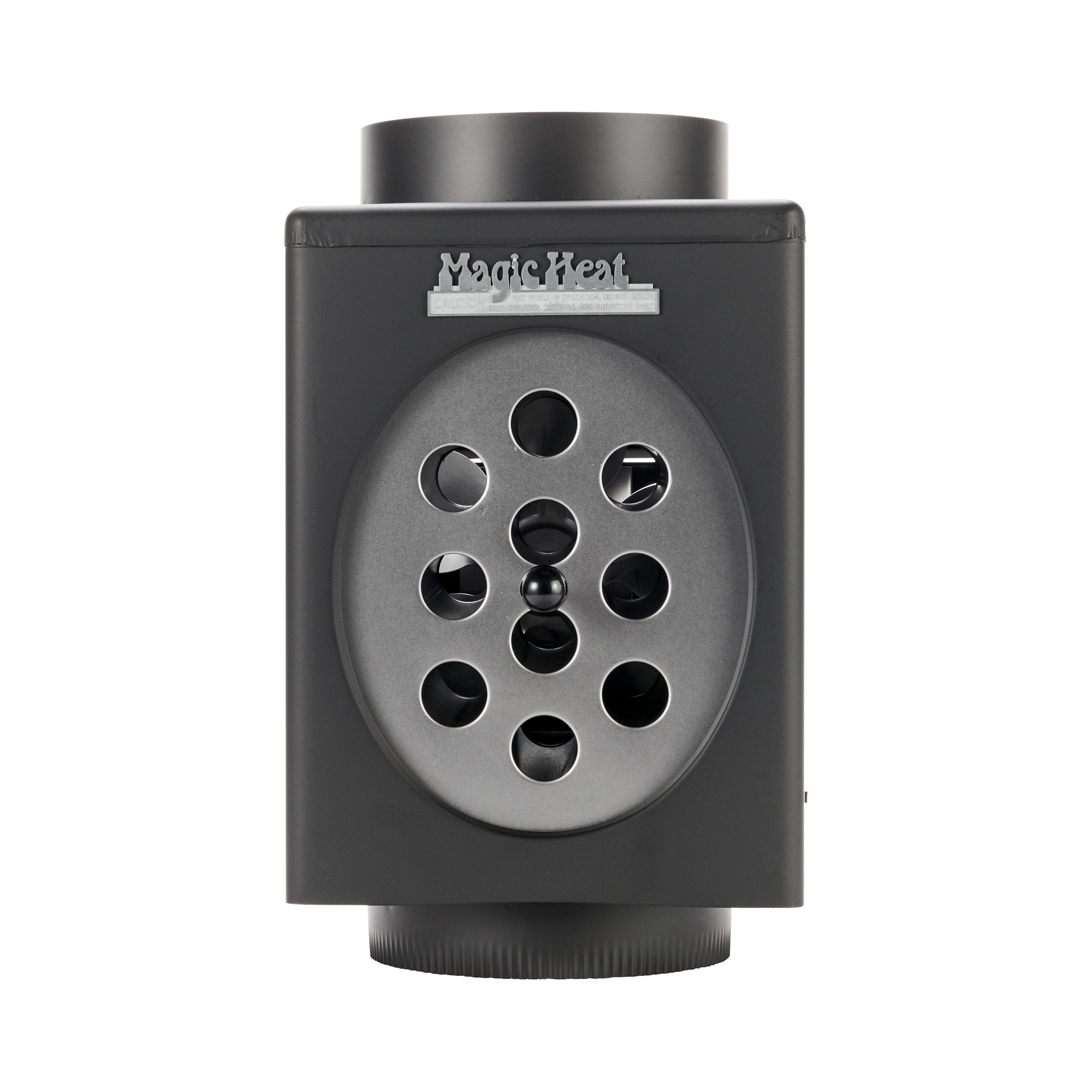 Magic Heat Bottom Crimp Heat Reclaimer for Wood Burning Appliances, 8Inch