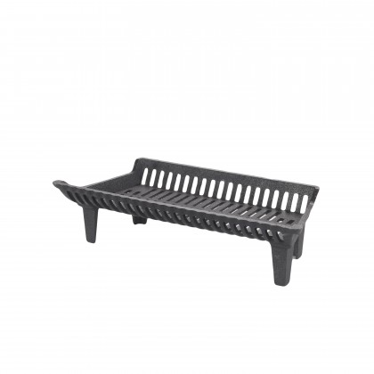 HY-C Liberty Foundry 27" Heavy-Duty Cast Iron Fireplace Grate with 4" Clearance
