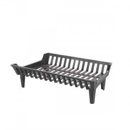 HY-C Liberty Foundry 24" Heavy-Duty Cast Iron Fireplace Grate with 4" Clearance