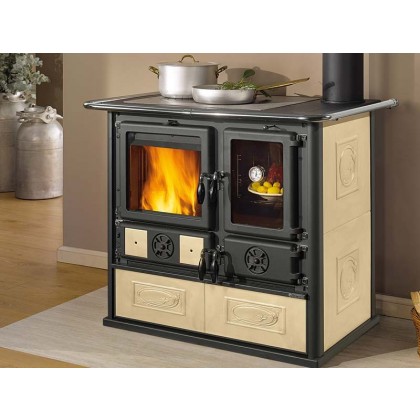 "Rosa Reverse" Wood Burning Cook Stove by La Nordica: 2 Colors