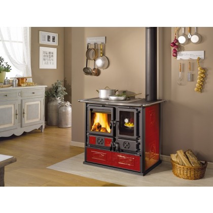 "Rosa Reverse" Wood Burning Cook Stove by La Nordica