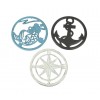Zeckos Cast Iron Nautical Design Kitchen Trivets ZKO-99075