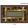 Goods of the Woods Bears Posing Rectangular Vista Rug - 30 Inches x 50 Inches